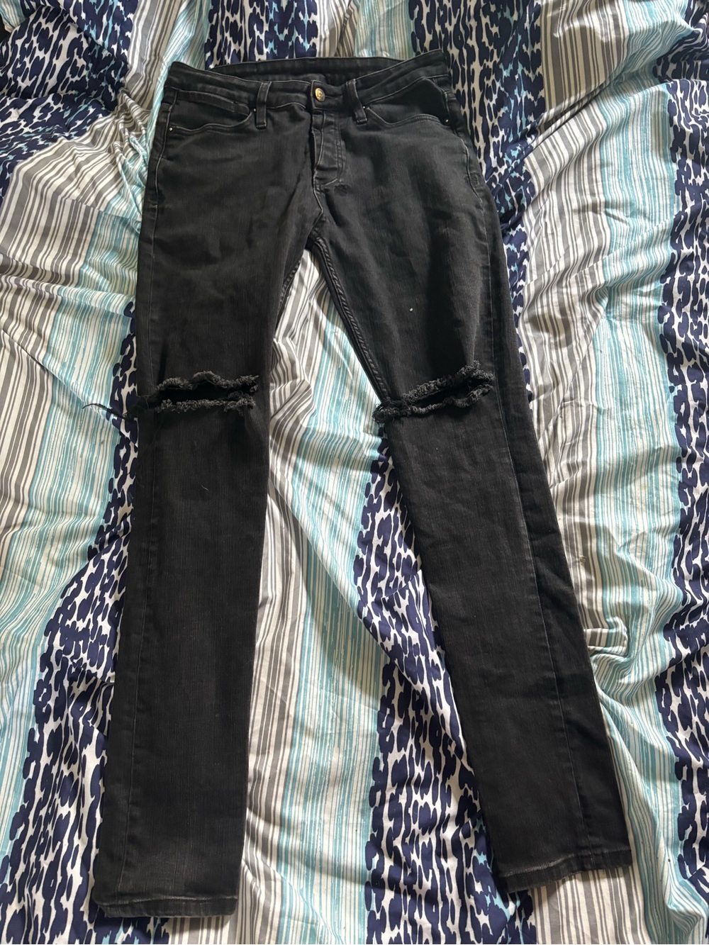 Ksubi Black Ripped Skinny Jeans